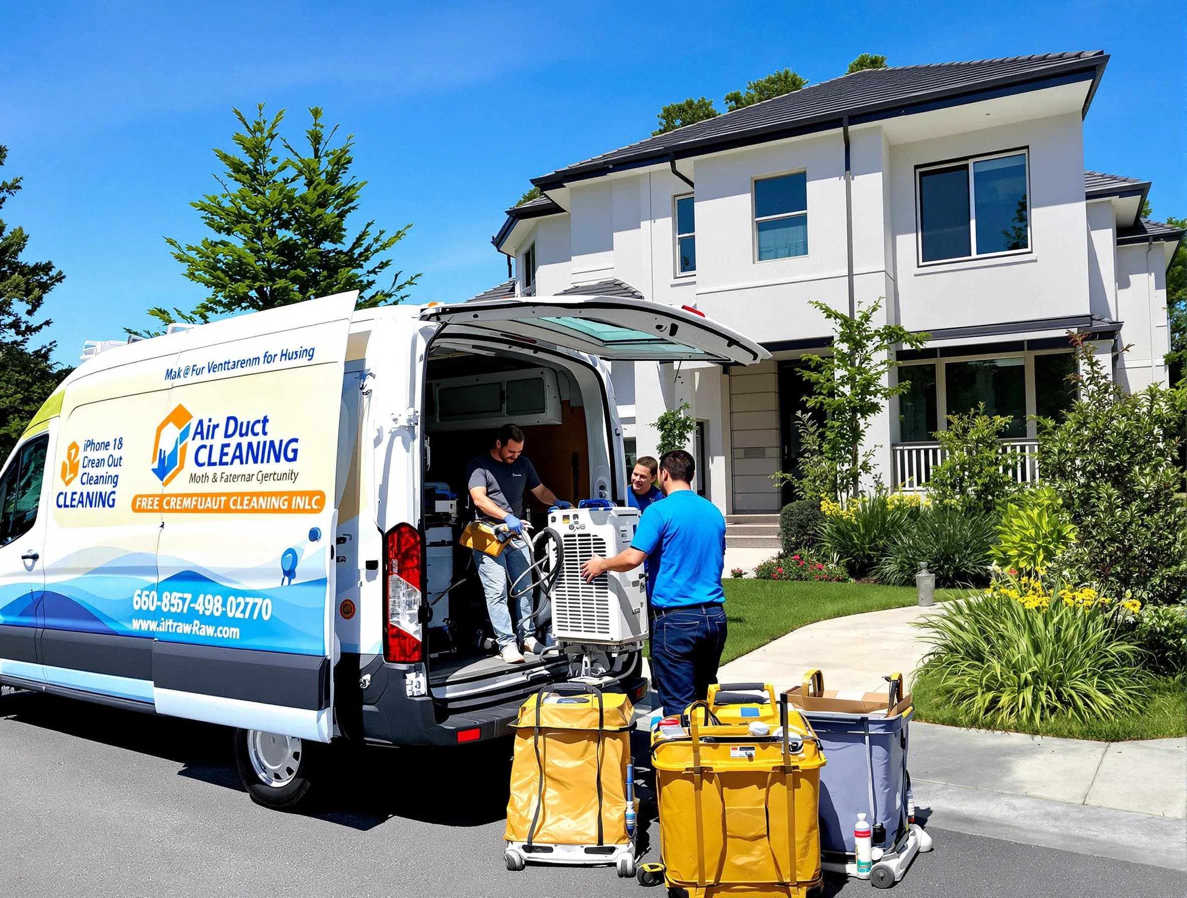 Alpharetta Air Duct Cleaning technician performing professional air duct cleaning in Alpharetta