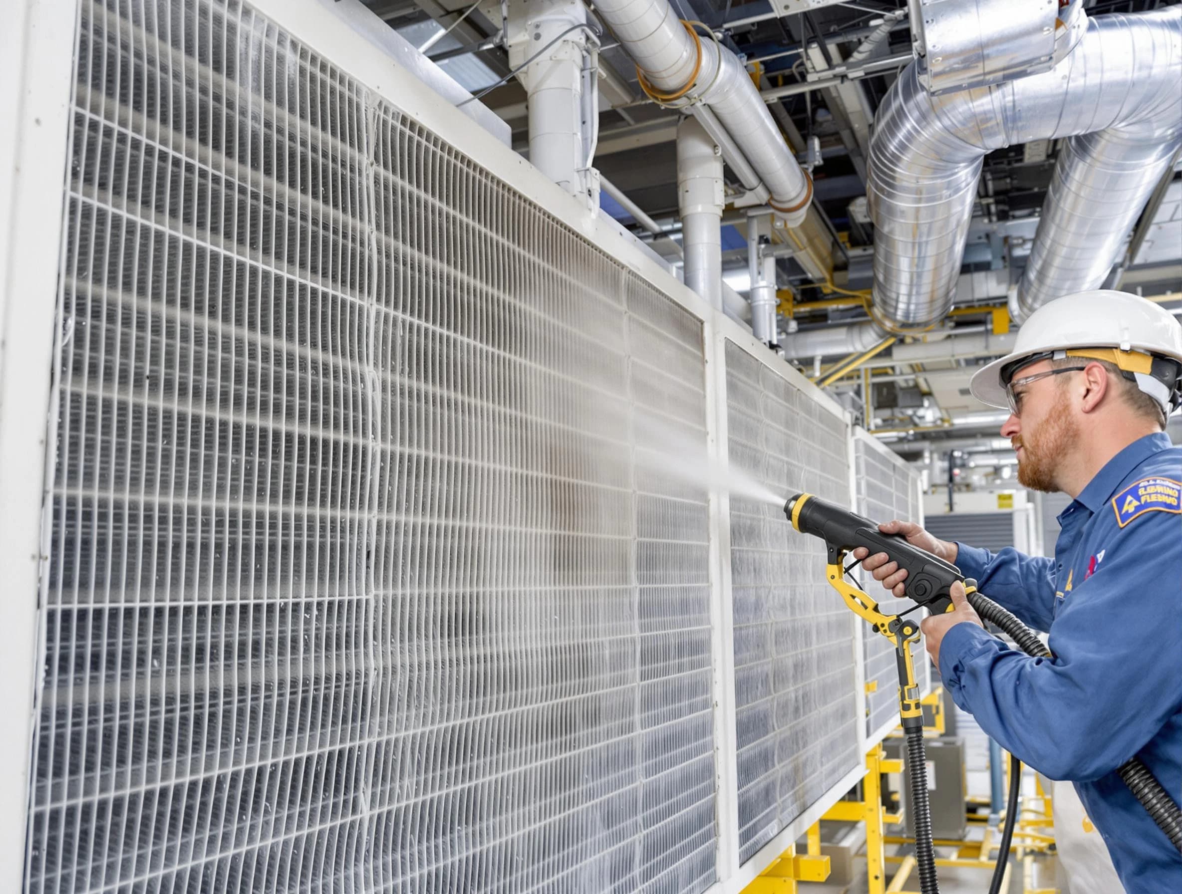 Professional commercial coil cleaning by Alpharetta Air Duct Cleaning in Alpharetta