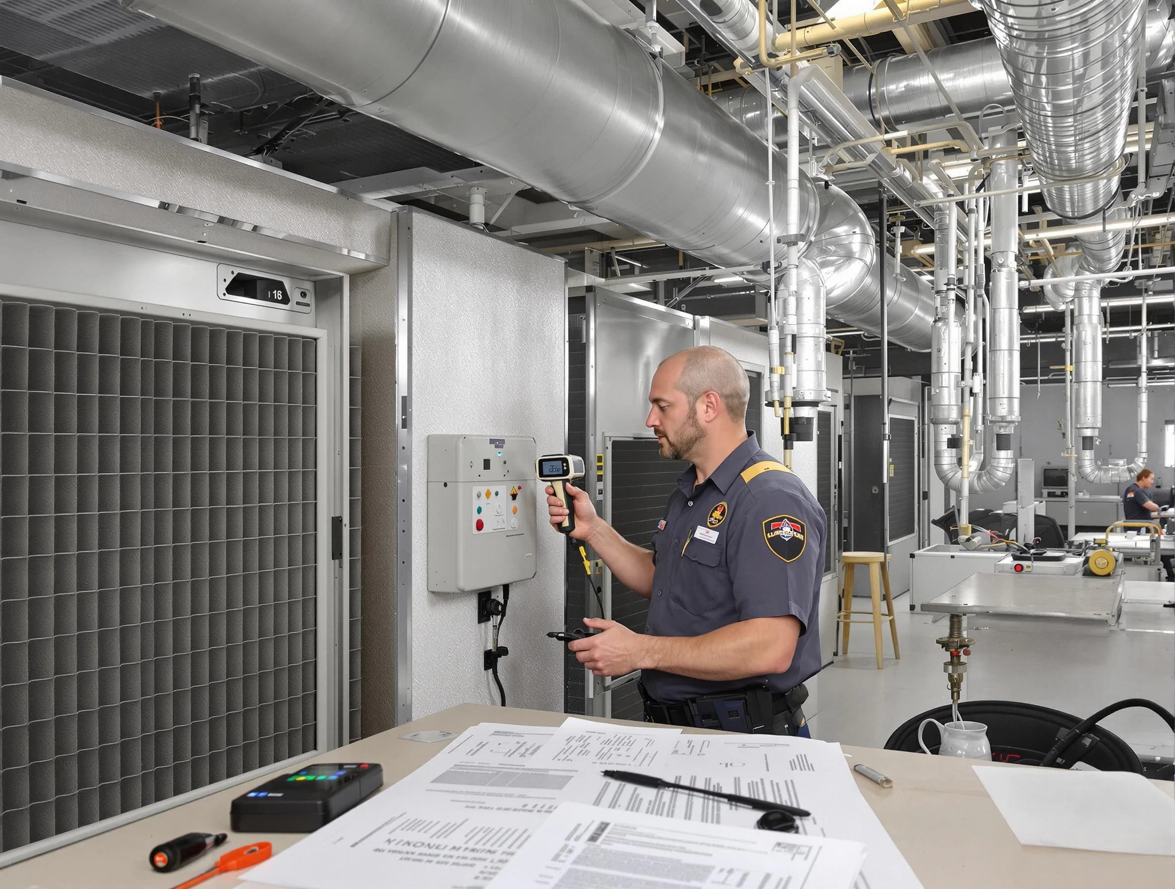 Professional filter system inspection by Alpharetta Air Duct Cleaning in Alpharetta