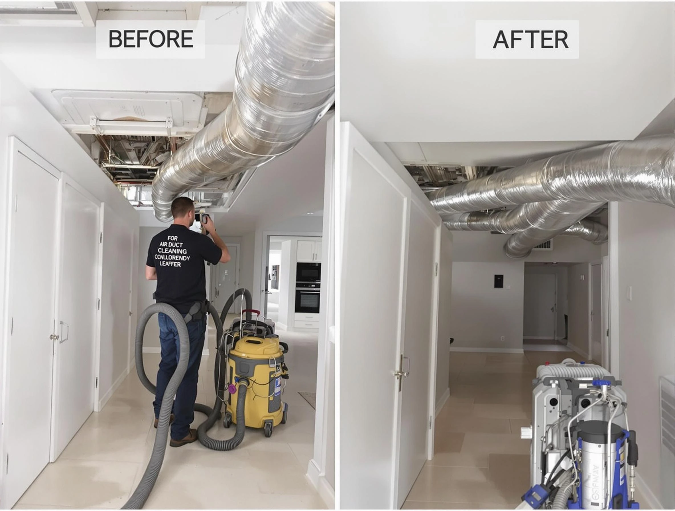 Alpharetta Air Duct Cleaning professional performing thorough air duct cleaning in Alpharetta