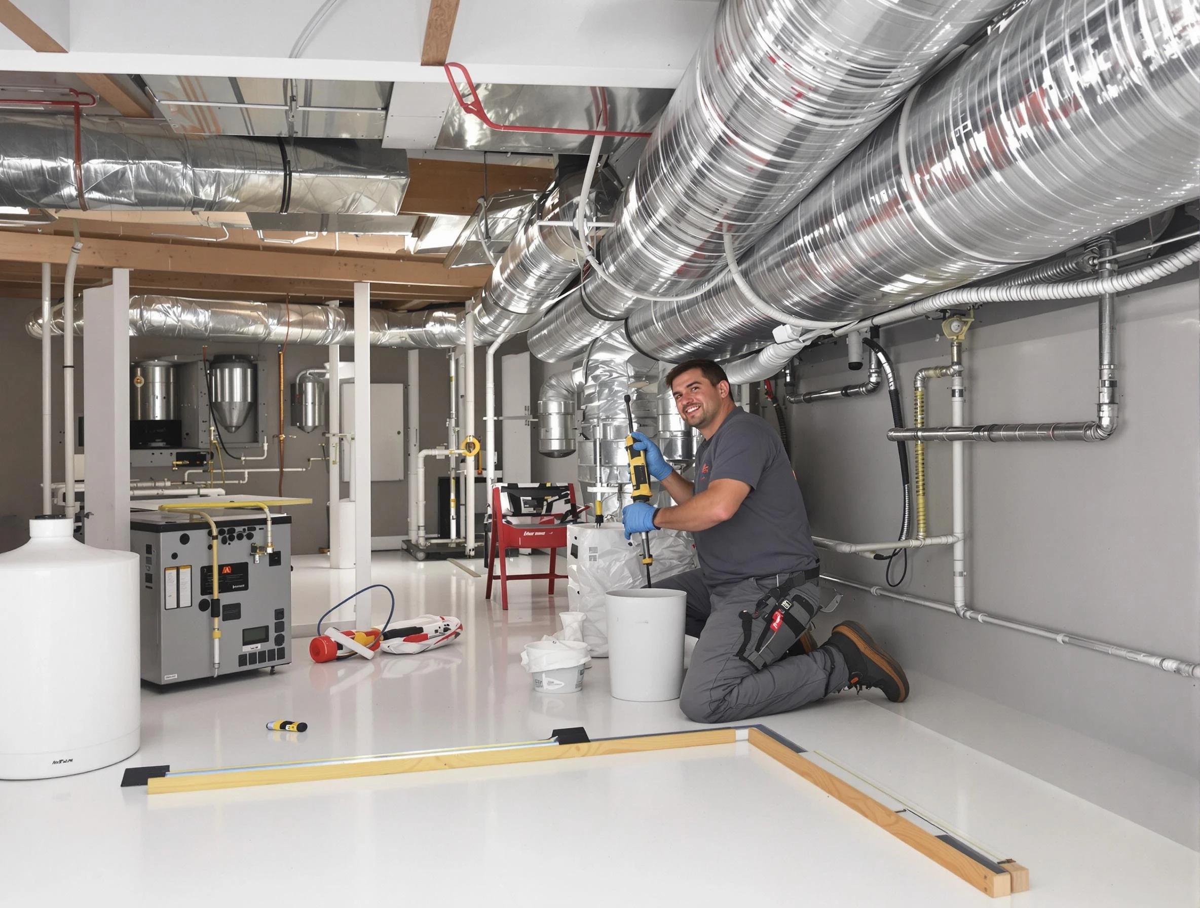 Professional duct sealing service by Alpharetta Air Duct Cleaning in Alpharetta