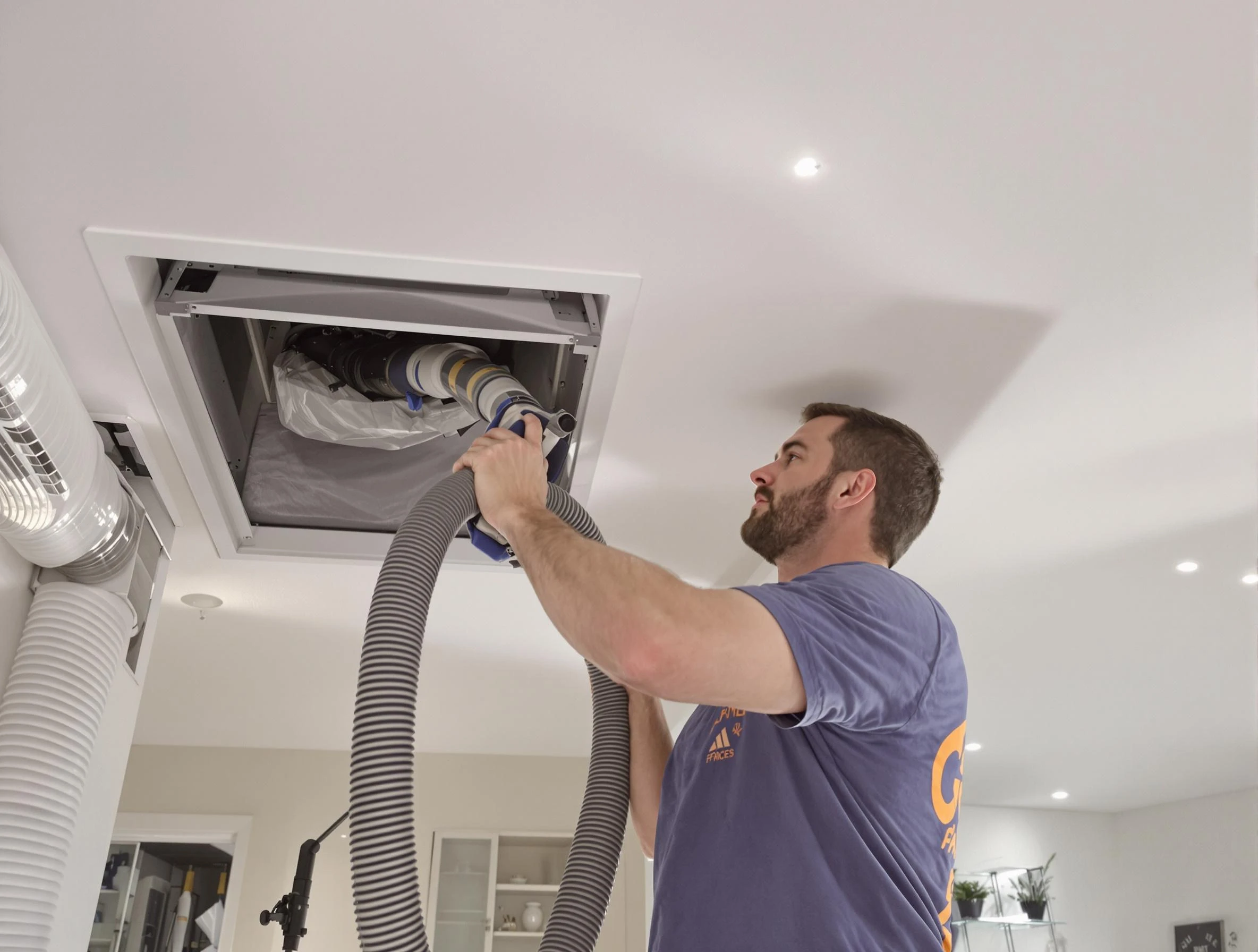 Precision indoor duct cleaning by Alpharetta Air Duct Cleaning in Alpharetta